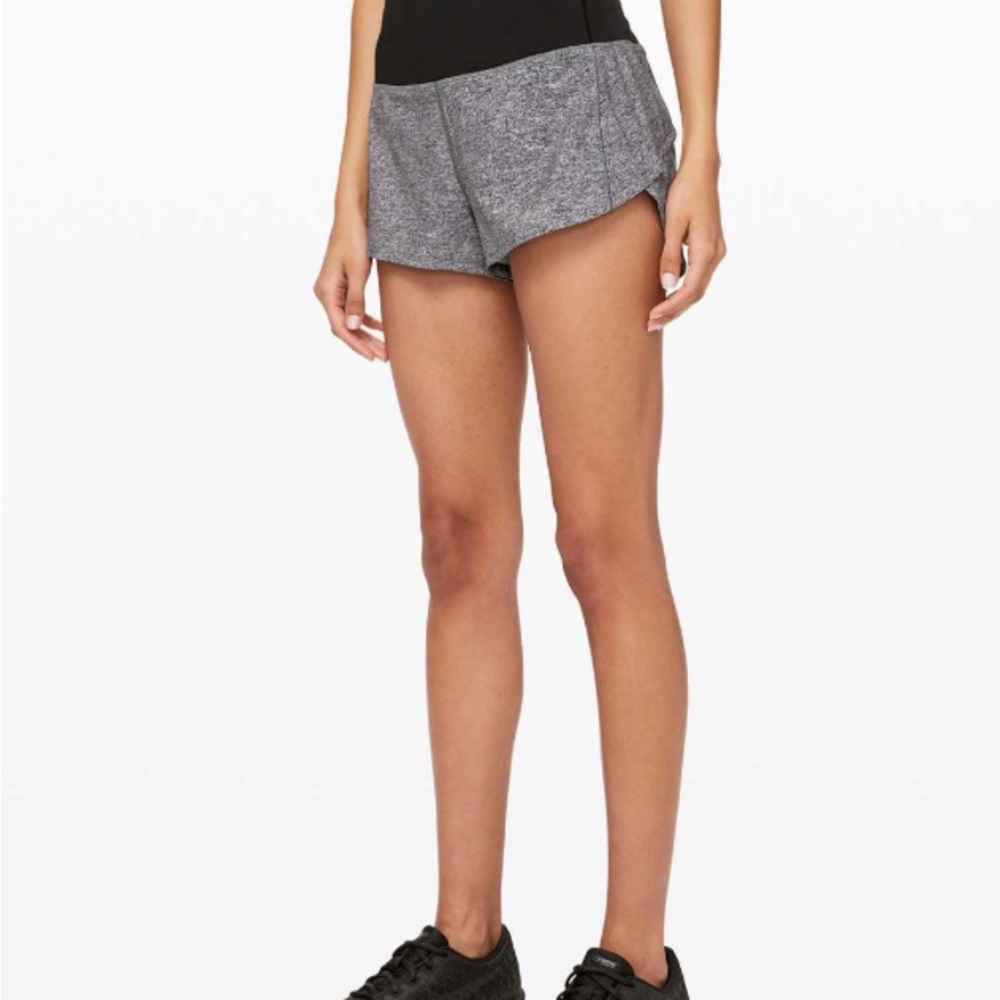 Gray Women's Athletic Shorts -lulu lemon